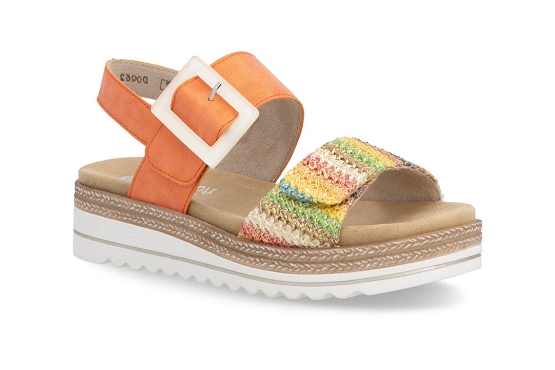 Remonte sandales nu pieds d0q62.38 cuir multi5988301_1