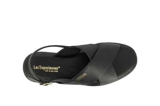 Les tropeziennes sandales nu pieds c330900 dorine cuir noir5990301_3