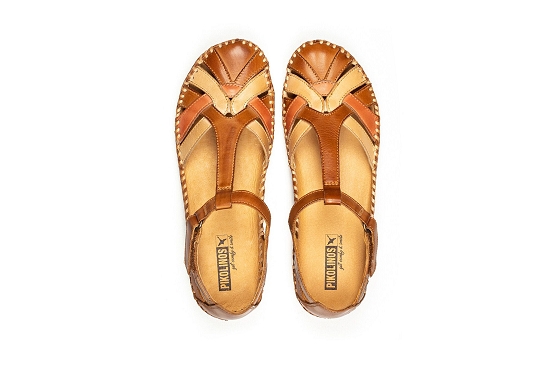 Pikolinos sandales nu pieds p.vallarta 655.0732c5 cuir brandy6001901_5