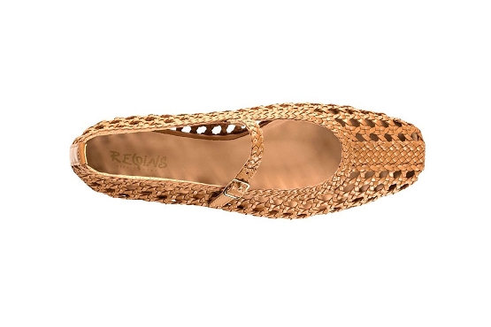 Reqins ballerines sy.11394 satinka cuir camel6007401_3