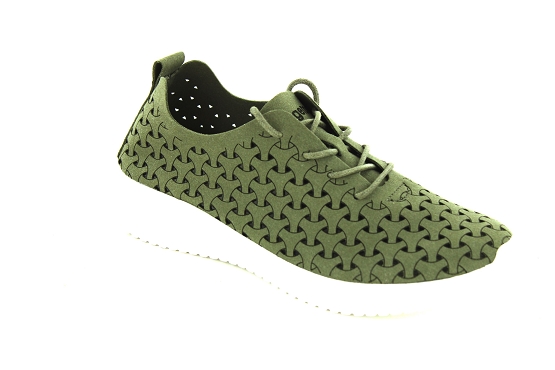 Eoligeros baskets sneakers liberte cuir kaki6007801_1