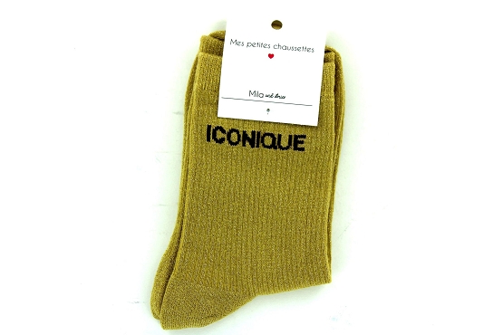 Mile mila chaussettes socks.iconique moutarde6011501_2