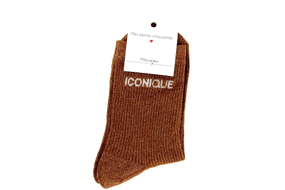 Mile mila chaussettes socks.iconique camel6011701_2