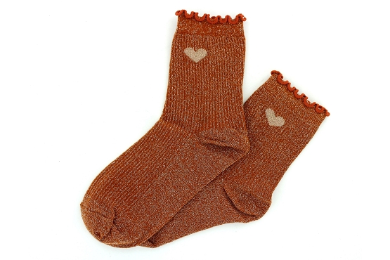 Mile mila chaussettes socks.coeur rouille6012001_1