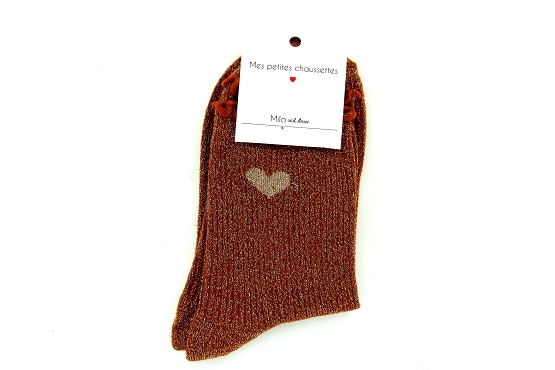 Mile mila chaussettes socks.coeur rouille6012001_2