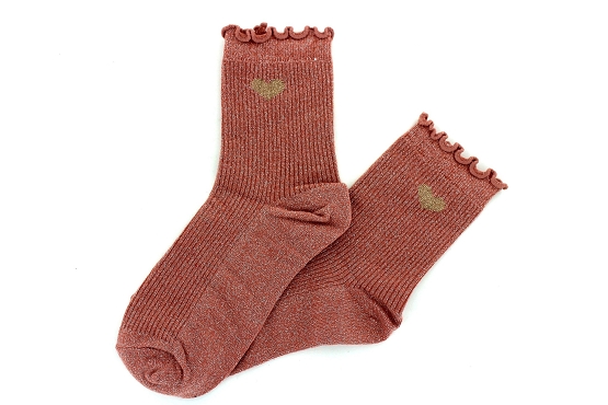Mile mila chaussettes socks.coeur rose6012201_1