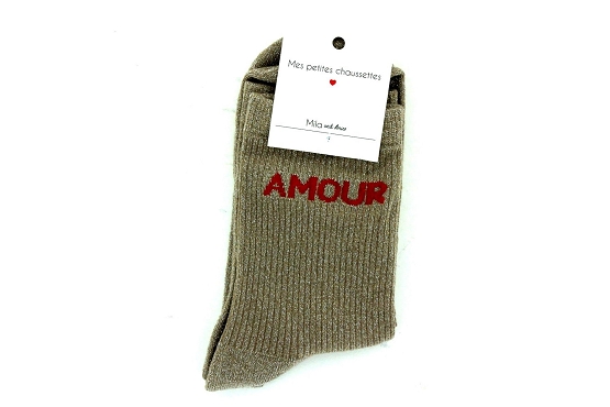 Mile mila chaussettes socks.amour taupe6013001_2