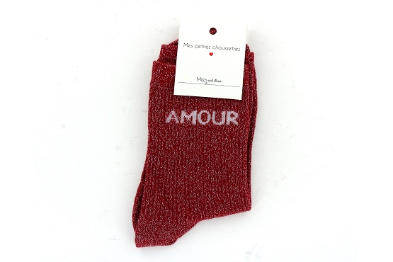 Mile mila chaussettes socks.amour rouge6013301_2