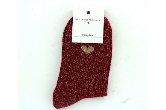 Mile mila chaussettes socks.coeur rouge6013901_2