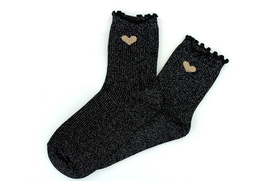 Mile mila chaussettes socks.coeur noir6014001_1