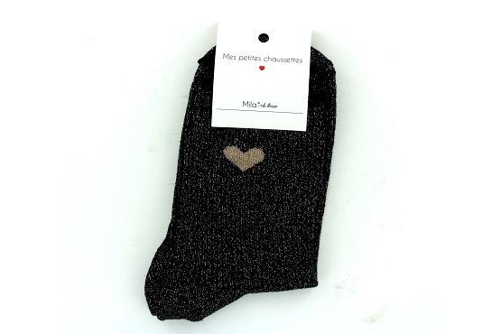 Mile mila chaussettes socks.coeur noir6014001_2