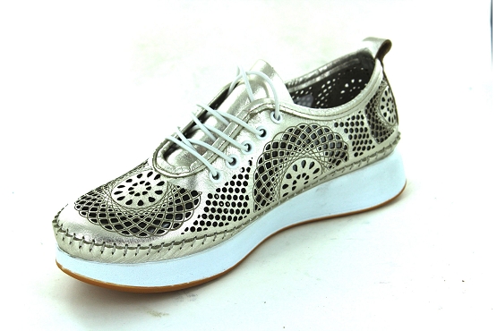 Madory baskets sneakers okapi cuir platine6019201_2