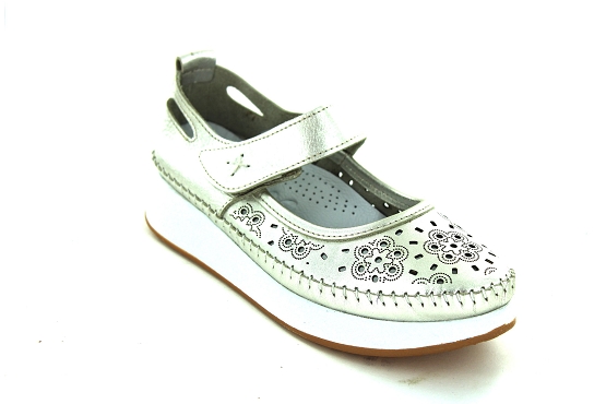 Madory baskets sneakers okita cuir platine6019501_1