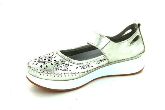 Madory baskets sneakers okita cuir platine6019501_2