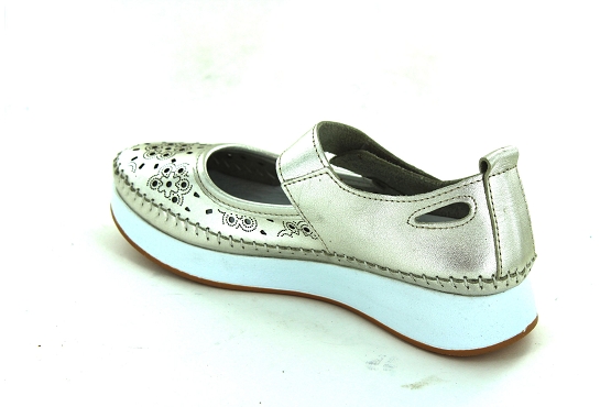 Madory baskets sneakers okita cuir platine6019501_3