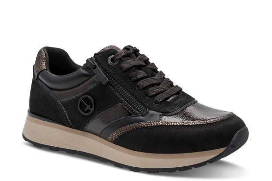 Tamaris baskets sneakers 23726.43.098 cuir noir6046001_1