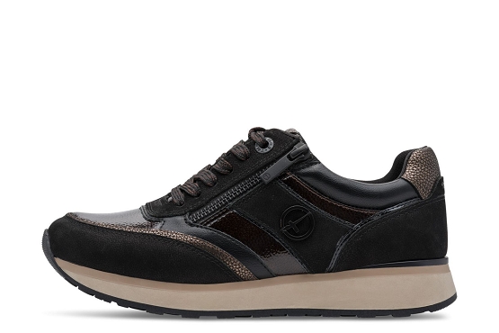 Tamaris baskets sneakers 23726.43.098 cuir noir6046001_2