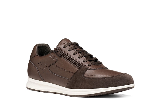 Geox baskets sneakers u65h5a 0bc22 c6005 cuir chocolat6057401_1