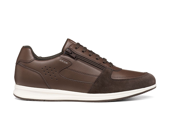 Geox baskets sneakers u65h5a 0bc22 c6005 cuir chocolat6057401_2