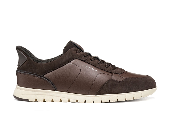 Geox baskets sneakers u66nea 0bc22 c6005 cuir chocolate6057701_2