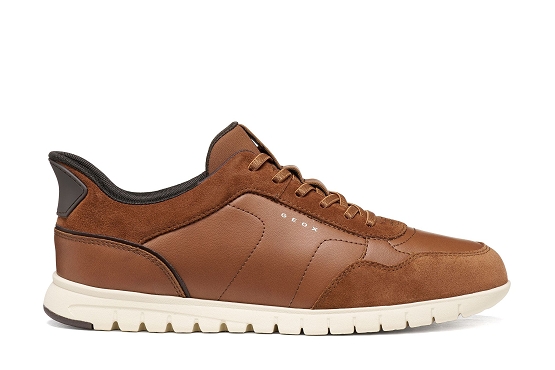 Geox baskets sneakers u66nea 0bc22 c6001 cuir cognac6057801_2