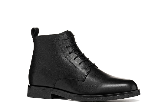Geox bottines boots u6658a 00047 c9999 cuir noir6058301_1