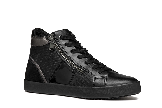 Geox baskets sneakers d366hd 00422 c9999 cuir noir6058501_1