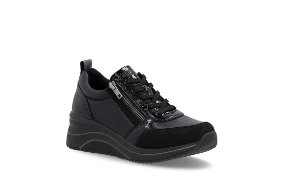 Remonte baskets sneakers d0t22.03 cuir noir6069601_1
