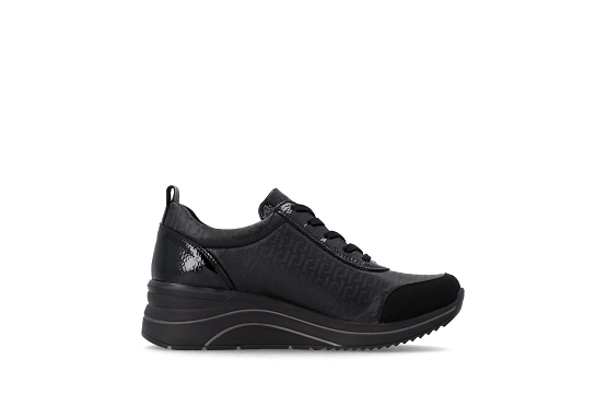 Remonte baskets sneakers d0t22.03 cuir noir6069601_2