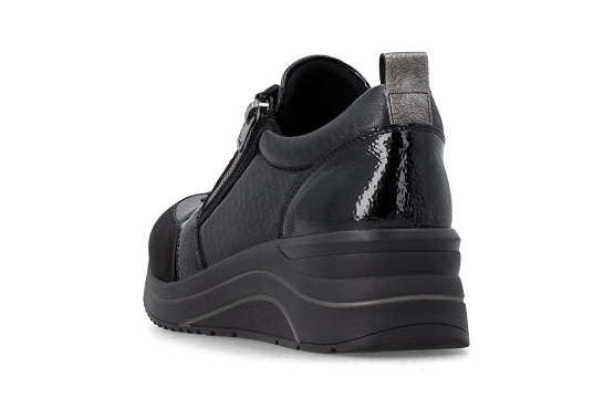 Remonte baskets sneakers d0t22.03 cuir noir6069601_3