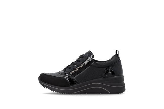 Remonte baskets sneakers d0t22.03 cuir noir6069601_4