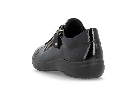 Remonte baskets sneakers d1e03.01 vernis noir6069701_3