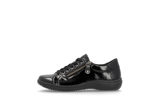 Remonte baskets sneakers d1e03.01 vernis noir6069701_4