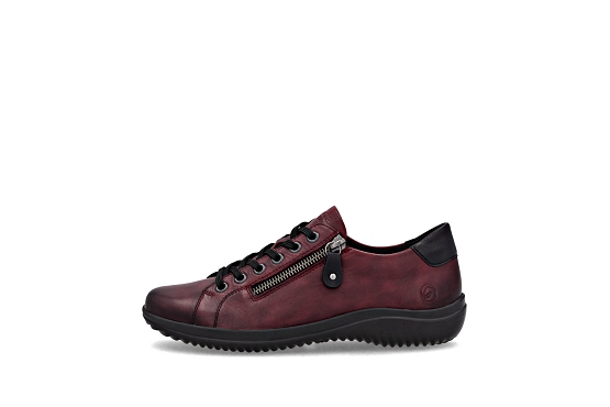 Remonte baskets sneakers d1e03.35 cuir vino6069801_4