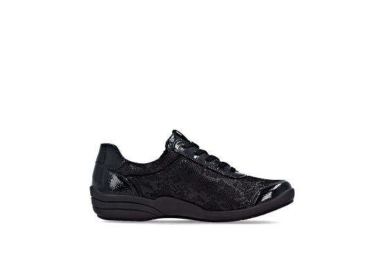 Remonte baskets sneakers r7637.04 cuir noir6070101_2