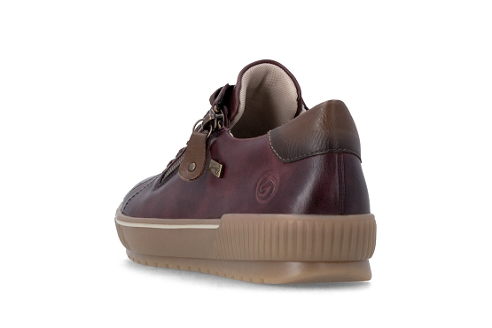 Remonte baskets sneakers d0700.37 cuir vino6070301_3