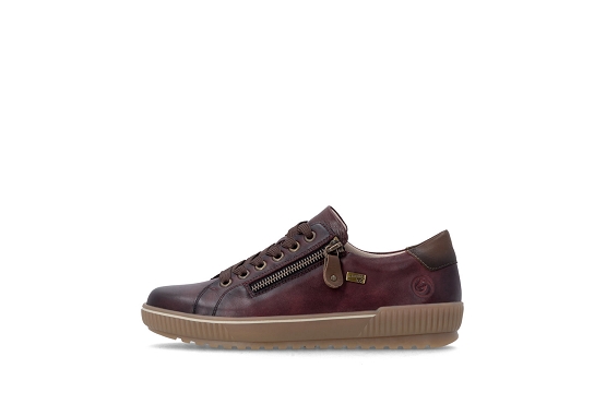 Remonte baskets sneakers d0700.37 cuir vino6070301_4