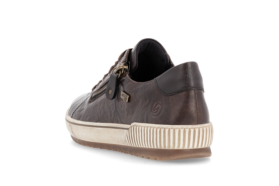 Remonte baskets sneakers d0700.25 cuir havanna6070401_3