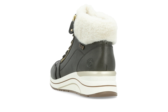 Remonte baskets sneakers d0t77.52 cuir noir6070701_3