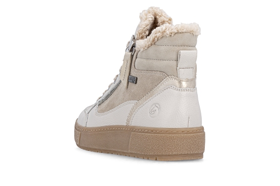 Remonte baskets sneakers d2t72.80 cuir muschel6070901_3