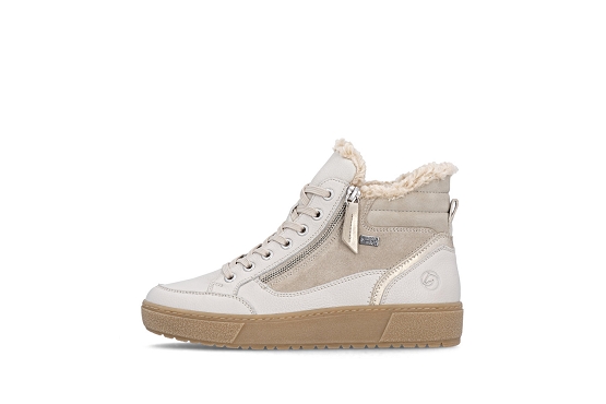 Remonte baskets sneakers d2t72.80 cuir muschel6070901_4