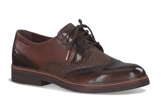 Tamaris derbies lacets 23711 marron8003901_1