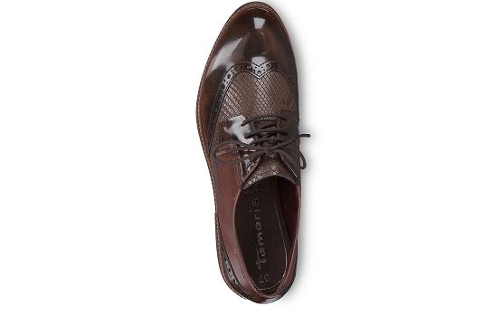 Tamaris derbies lacets 23711 marron8003901_4