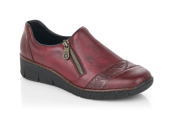 Rieker mocassins 53761.35 bordeaux8012501_1