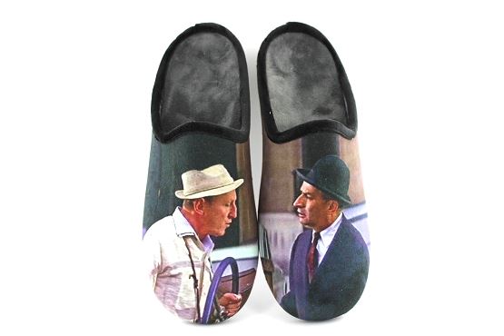La maison de l espadrille pantoufles 6763 corniaud noir8021501_1