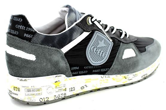Cetti baskets sneakers c 1216 sra cuir noir8031201_3