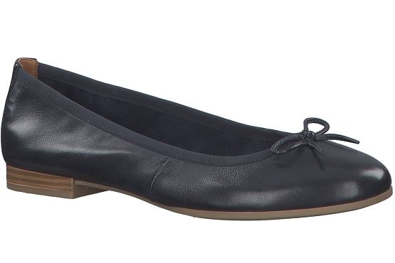 Tamaris ballerines 22116.26 805 cuir marine8032301_1