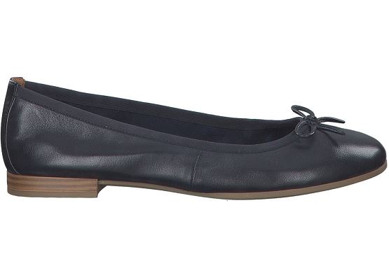 Tamaris ballerines 22116.26 805 cuir marine8032301_2