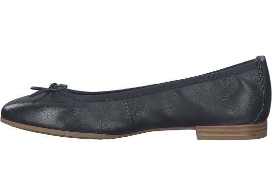 Tamaris ballerines 22116.26 805 cuir marine8032301_3