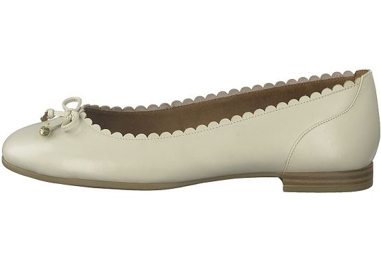 Tamaris ballerines 22115.26 427 cuir beige8032401_2